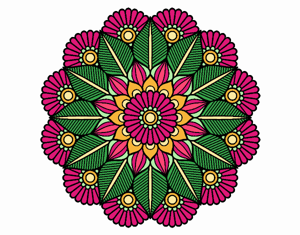 Mandala jardín vegetal