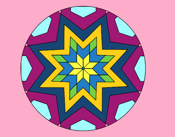 Mandala mosaico estrella