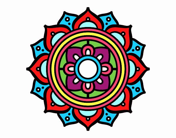 Mandala mosaico griego