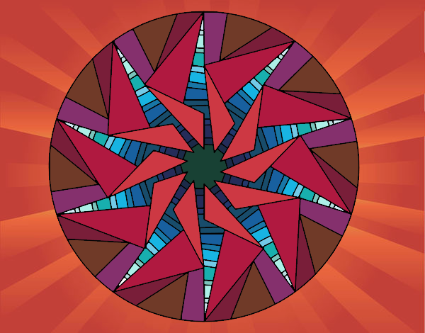 Mandala sol triangular