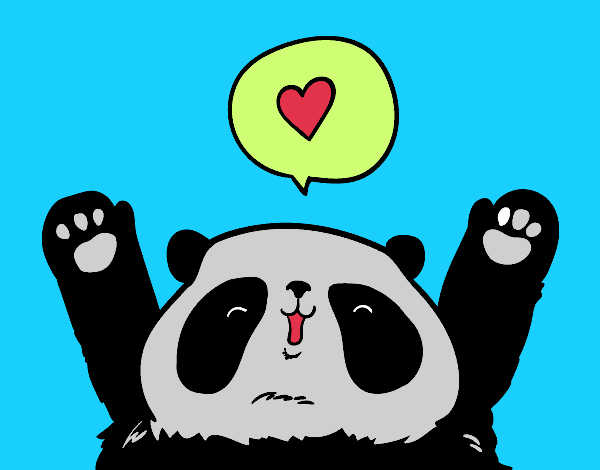 Panda enamorado