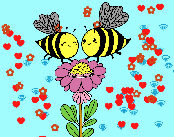 Pareja de abejas