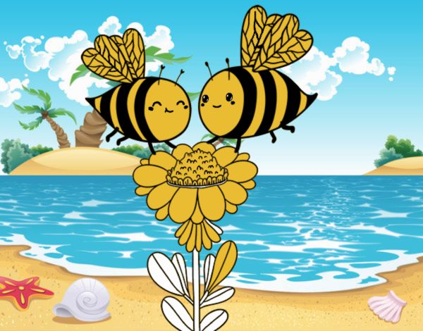 Pareja de abejas