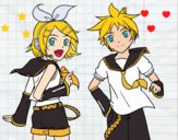 Rin y Len Kagamine Vocaloid