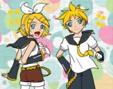 Rin y Len Kagamine Vocaloid