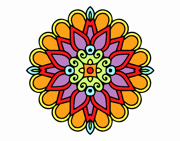 Un mandala estilo árabe