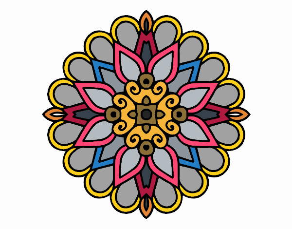 Un mandala estilo árabe