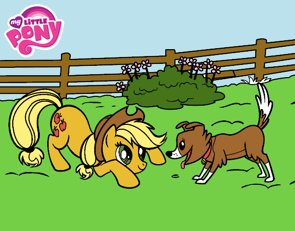 Applejack y Winona