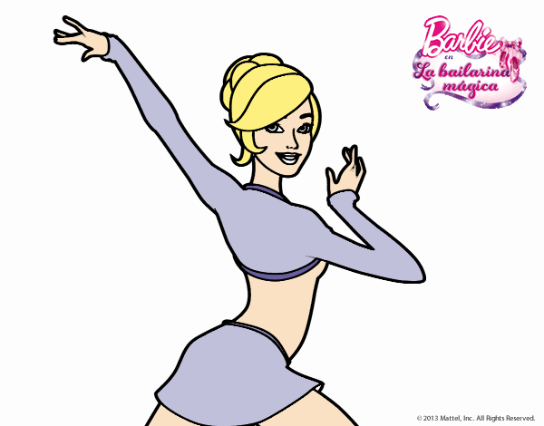 Barbie en postura de ballet