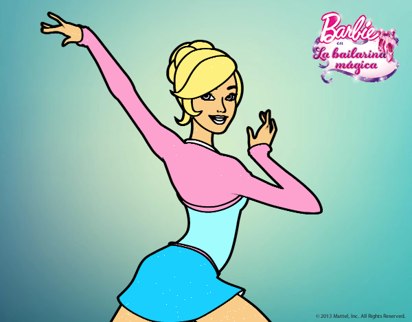 Barbie en postura de ballet