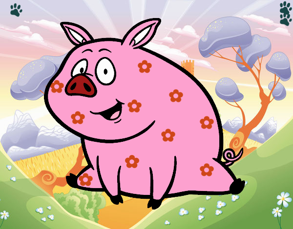 Cerdito de granja