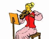 Dama violinista