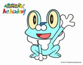 Froakie saludando