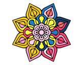 Mandala de flor sencilla