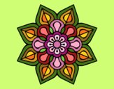 Mandala de flor sencilla