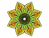 Mandala de flor sencilla