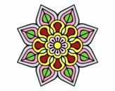 Mandala de flor sencilla