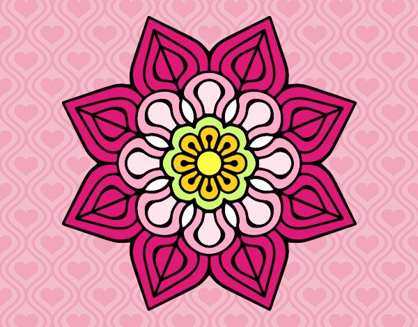 Mandala de flor sencilla