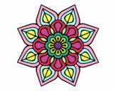 Mandala de flor sencilla