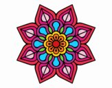 Mandala de flor sencilla