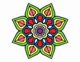 Mandala de flor sencilla