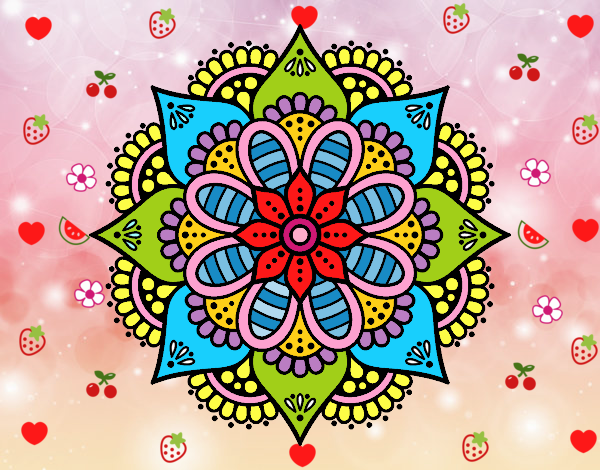 Mandala flor de primavera