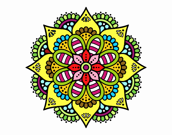 Mandala flor de primavera