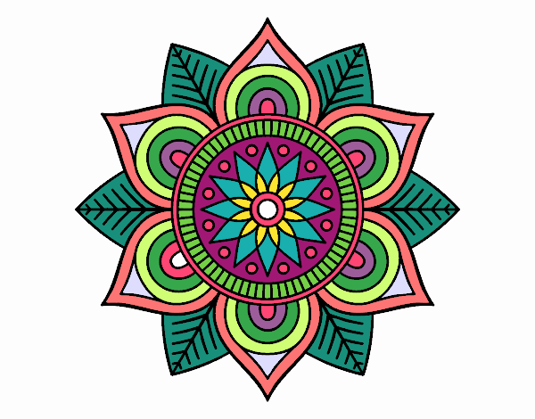 Mandala flor estelar