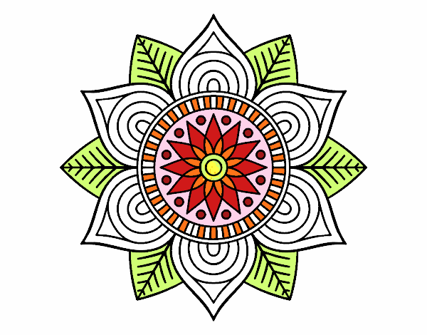 Mandala flor estelar