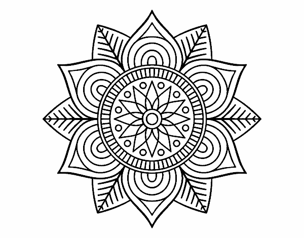 Mandala flor estelar