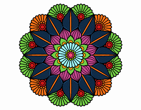 Mandala jardín vegetal