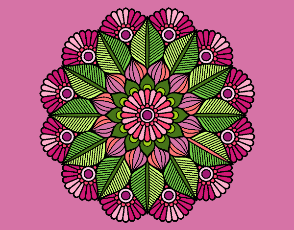 Mandala jardín vegetal