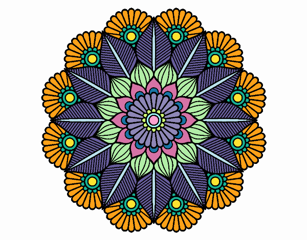 Mandala jardín vegetal