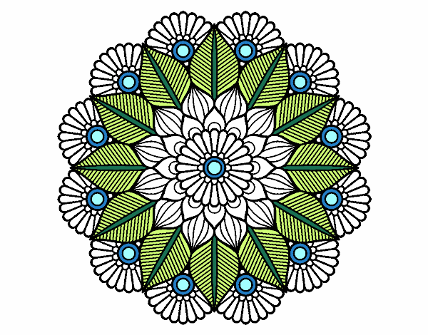 Mandala jardín vegetal