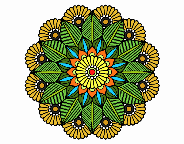 Mandala jardín vegetal