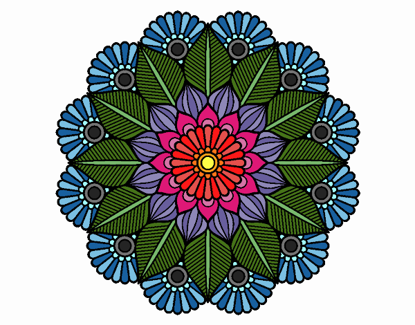 Mandala jardín vegetal