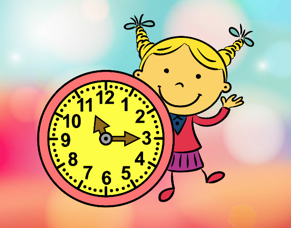 Niña con reloj