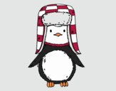 Pingüino con gorro