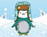 Pingüino con gorro