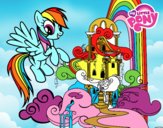 Rainbow Dash en su palacio