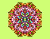 Un mandala de flor oriental