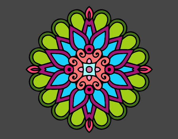 Un mandala estilo árabe