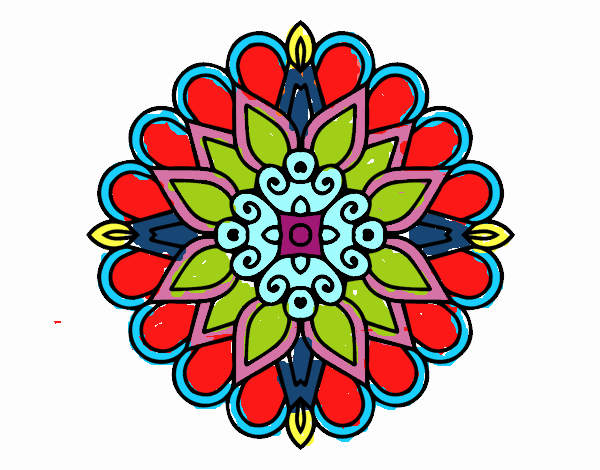 Un mandala estilo árabe