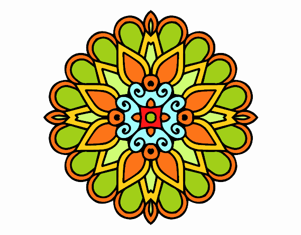 Un mandala estilo árabe