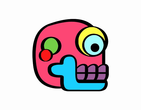 Una calavera azteca