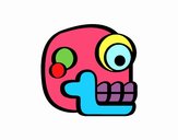 Una calavera azteca