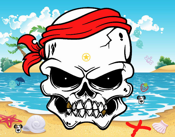 Una calavera pirata