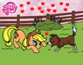 Applejack y Winona