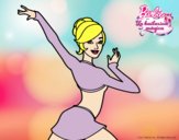 Barbie en postura de ballet