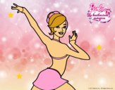 Barbie en postura de ballet